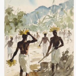 Banana Farm Caribbean Plantation Poster