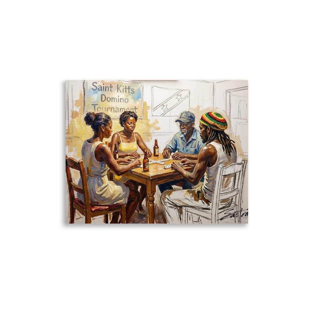Caribbean Domino Tournament Poster - Image 4