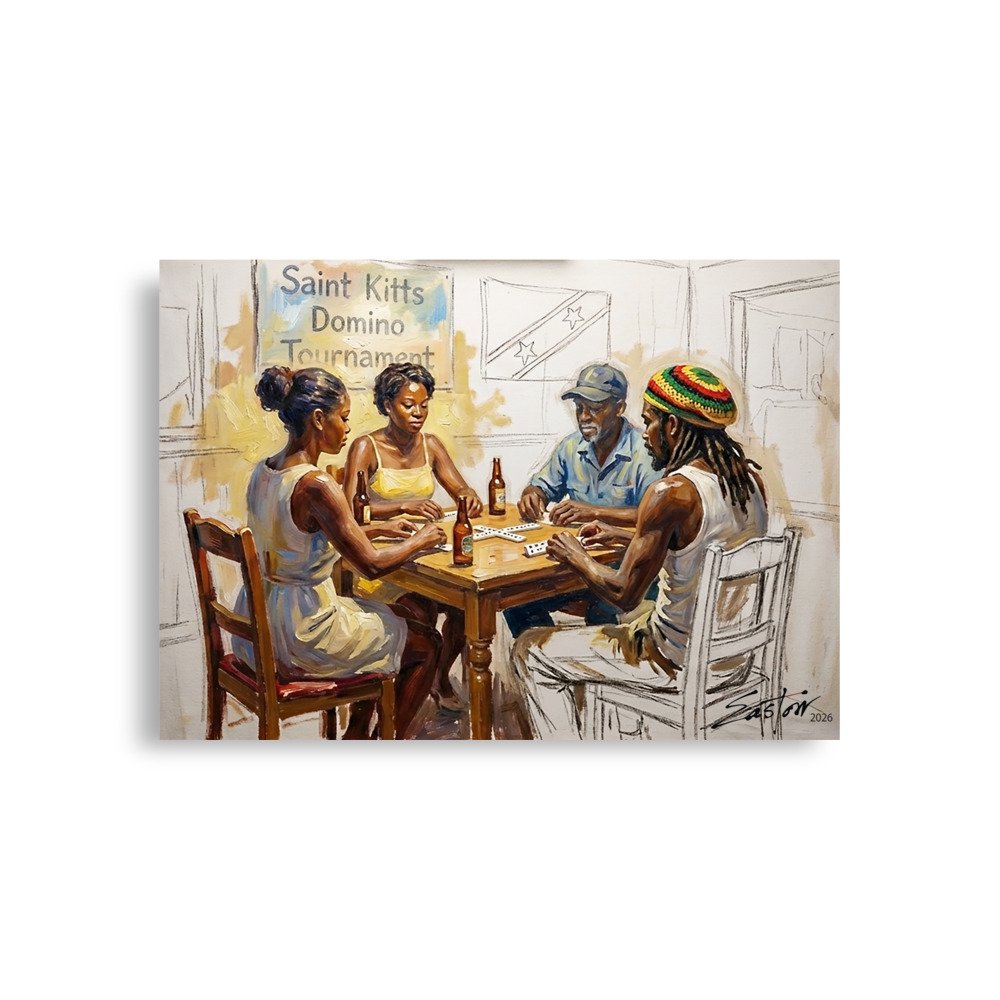 Caribbean Domino Tournament Poster - Image 2
