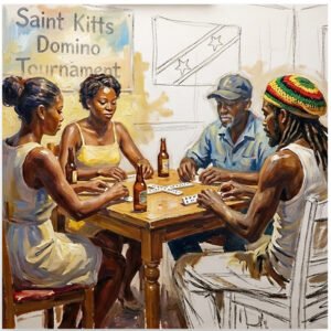 Caribbean Domino Tournament Poster